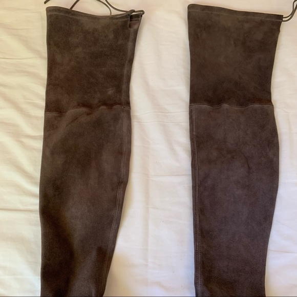Stuart Weitzman almost brand new High Street Over the knee boots in Fungi - Picture 7 of 15